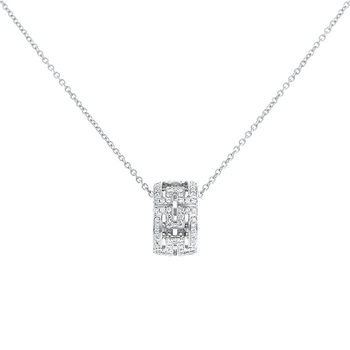 [Polaidi Jewelry]PARENTESI NECKLACE SILVER DIAMOND