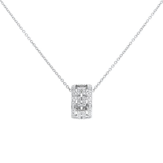 [Polaidi Jewelry]PARENTESI NECKLACE SILVER DIAMOND
