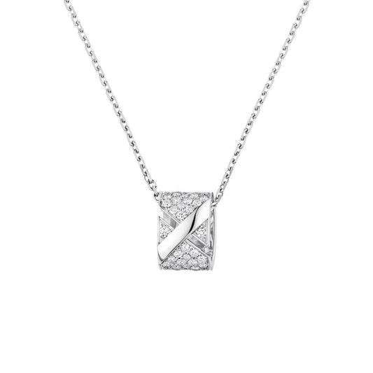 [：Polaidi Jewelry]LIENS EVIDENCE DIAMOND PAVED NECKLACE
