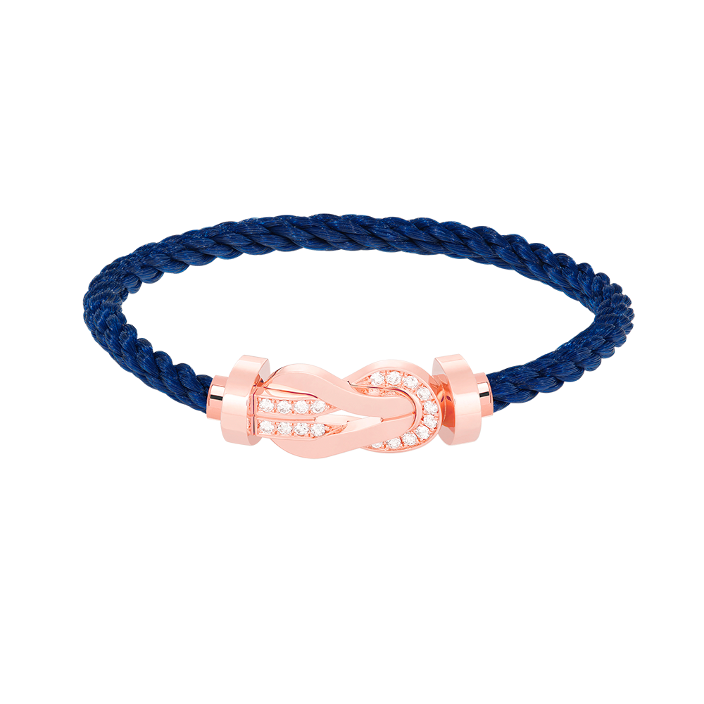 [：Polaidi Jewelry]CHANCE LARGE 8 FIGURE BUCKLE HALF DIAMOND BRACELET ROSE GOLD