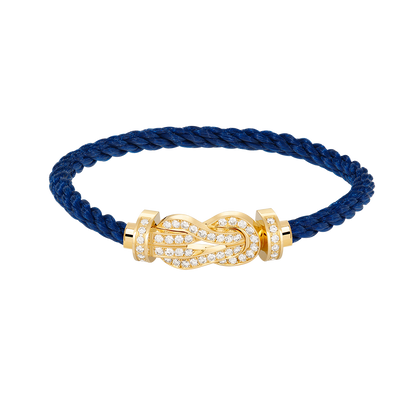 [Polaidi Jewelry]CHANCE LARGE 8 FIGURE BUCKLE FULLDIAMOND BRACELET GOLD