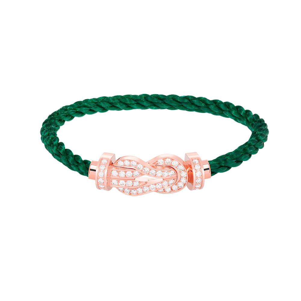 [：Polaidi Jewelry]CHANCE LARGE 8 FIGURE BUCKLE FULL DIAMOND BRACELET ROSE GOLD