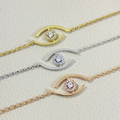 [Polaidi Jewelry]Lucky Eye Pave-Set Diamond Bracelet