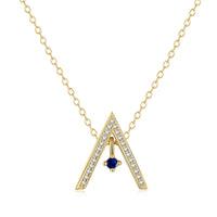 [Polaidi Jewelry ]Sparkling "A" Shape Necklace