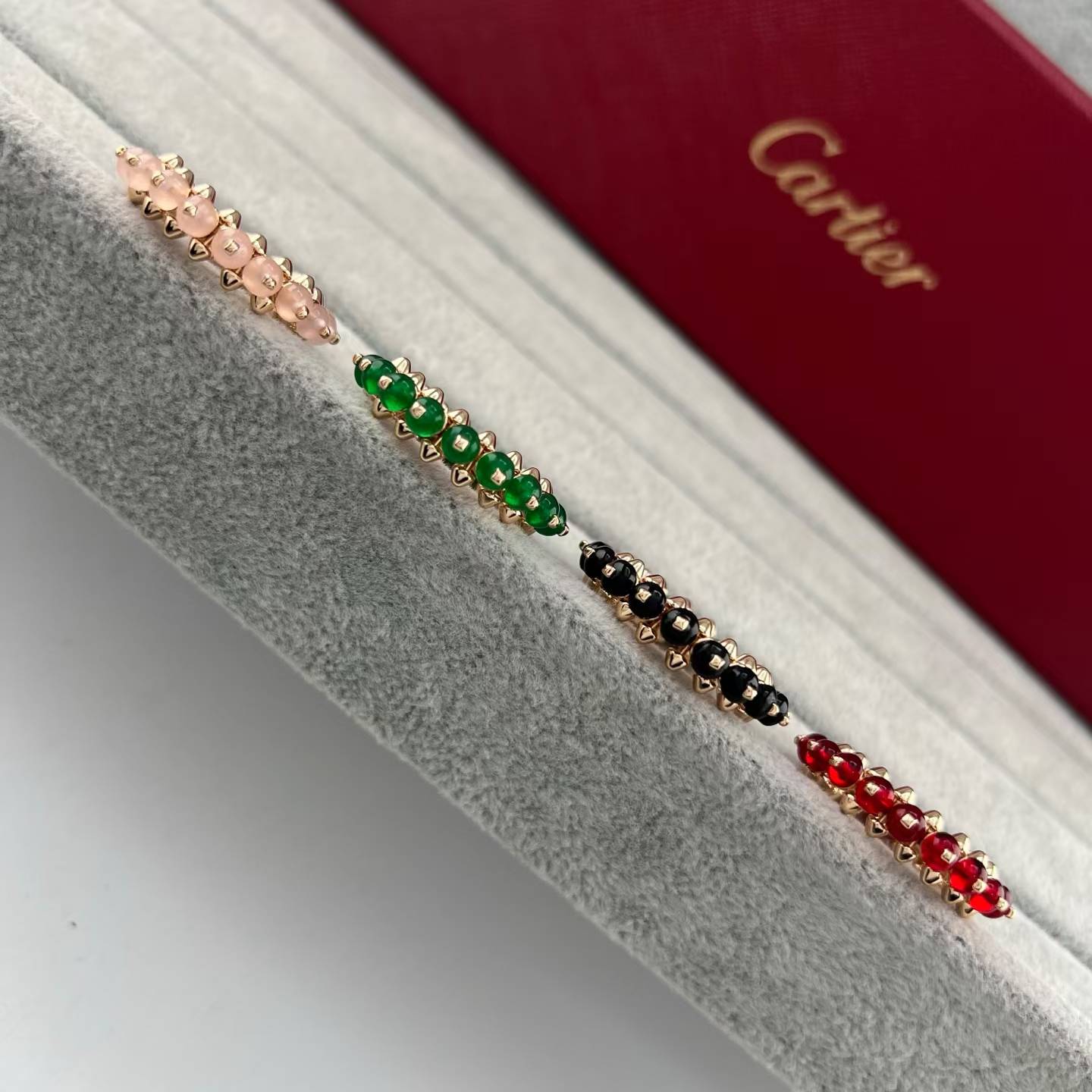 [：Polaidi Jewelry]ROSE GOLD AGATE RIVET RING ASIA LIMITED EDITION