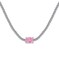 [Polaidi Jewelry ]2.0 carat Ornate Emerald Cut Necklace