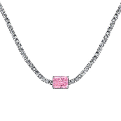 [Polaidi Jewelry]2.0 carat Ornate Emerald Cut Necklace
