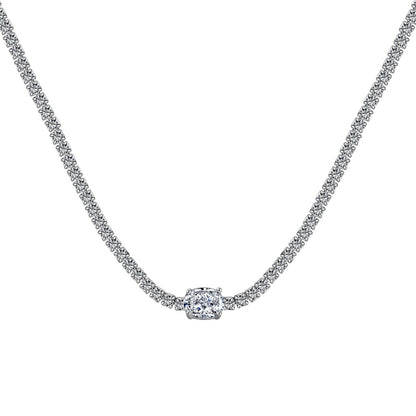 [Polaidi Jewelry]1.0 Carat Shining Oval Cut Necklace