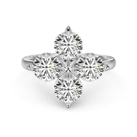 [Polaidi Jewelry ]Four-Leaf Clover Eight-Pointed Star Ring