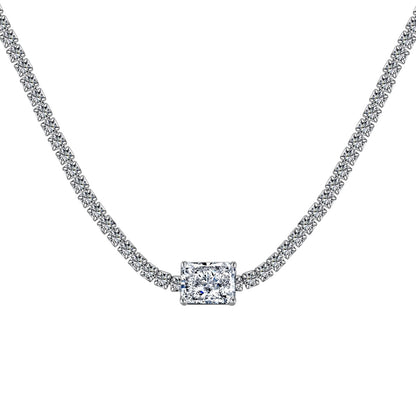[Polaidi Jewelry]2.0 carat Ornate Emerald Cut Necklace