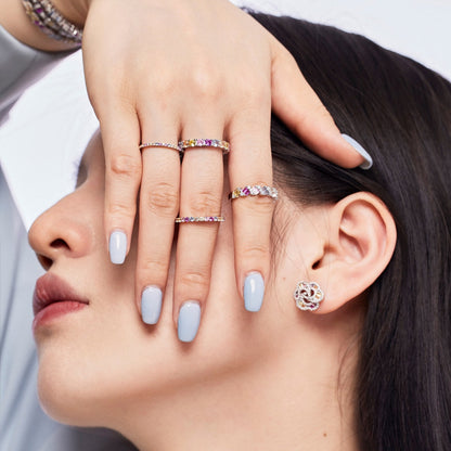 [Polaidi Jewelry]Delicate Vibrant Emerald Cut Daily Ring