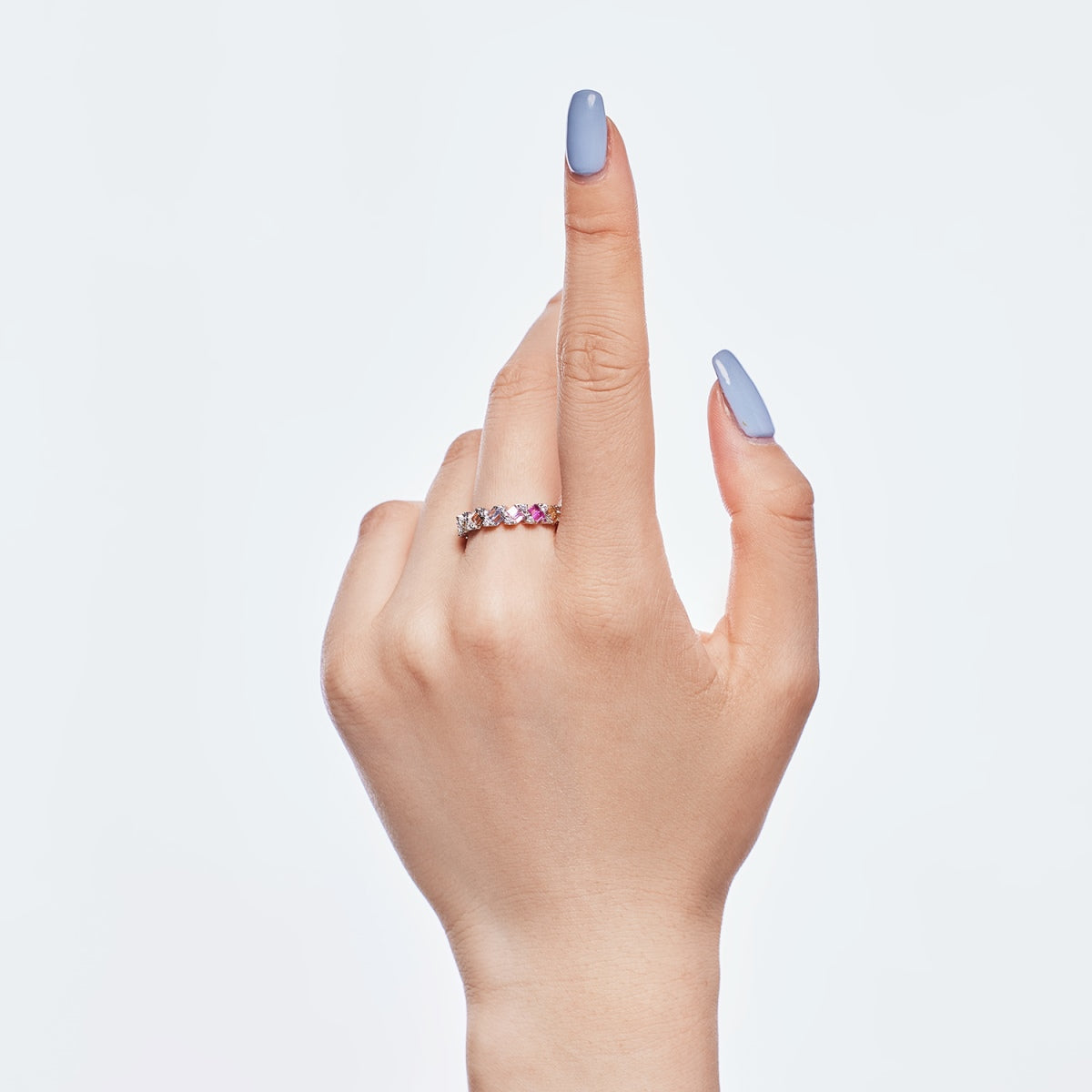 [Polaidi Jewelry]Delicate Vibrant Emerald Cut Daily Ring