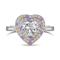[Polaidi Jewelry ]Delicate Ebullient Heart Shape Wedding Ring