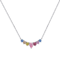 [Polaidi Jewelry ]Dainty Colorful Heart Necklace