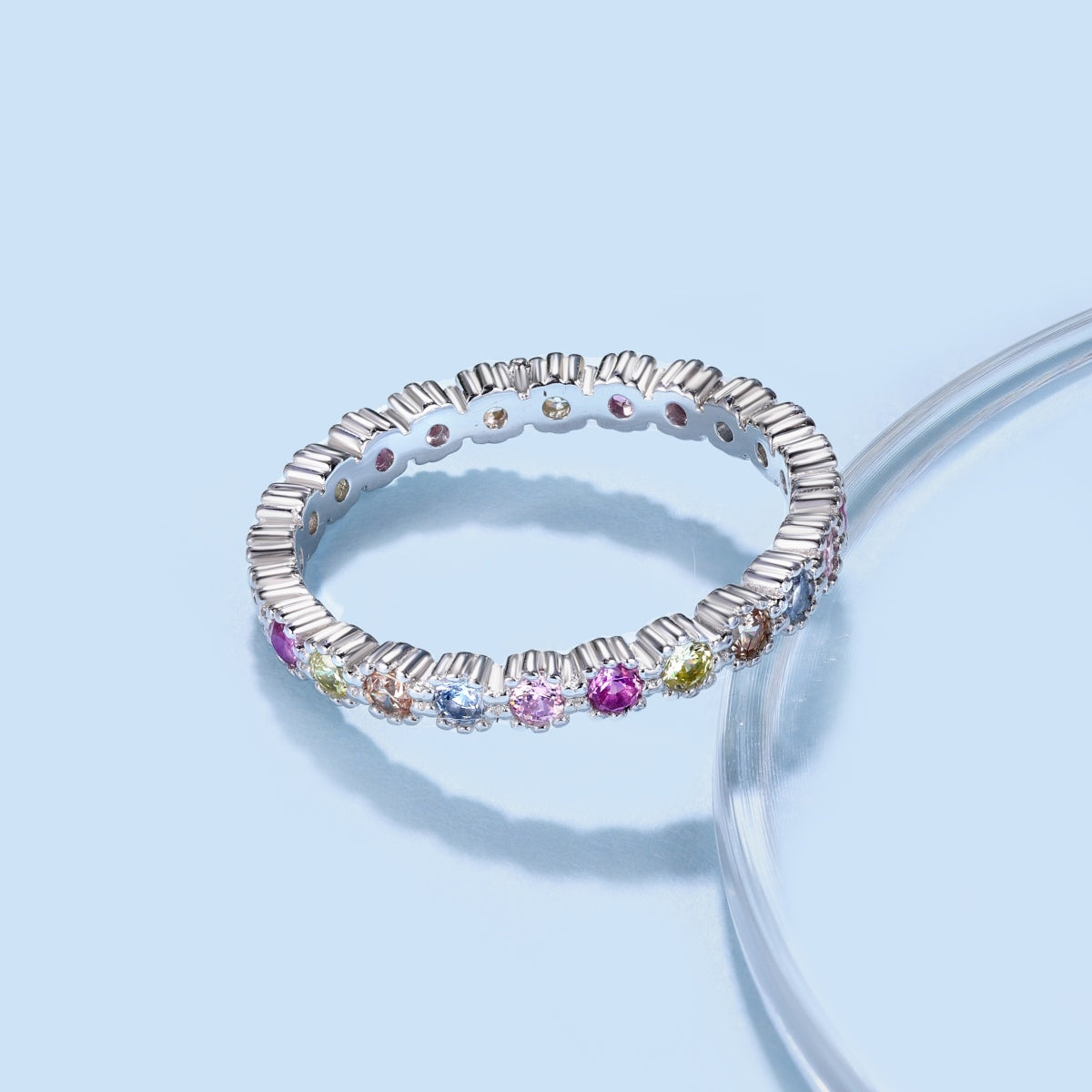[Polaidi Jewelry]Exquisite Colorful Round Cut Party Ring
