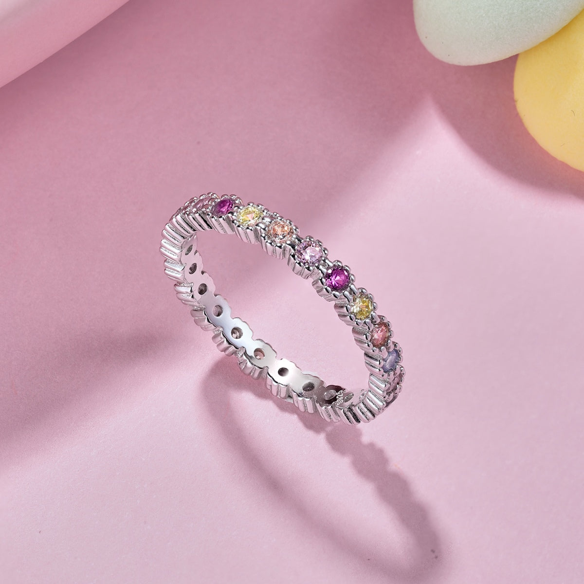 [Polaidi Jewelry]Exquisite Colorful Round Cut Party Ring