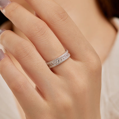 [Polaidi Jewelry]Delicate Colorful Round Cut Daily Ring