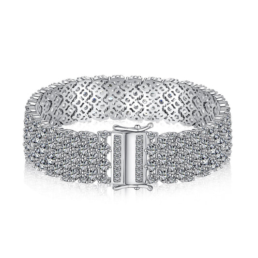 [Polaidi Jewelry]Ornate Elegant Round Cut Party Bracelet