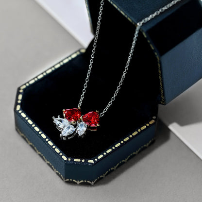[Polaidi Jewelry]Dainty Red Heart Necklace