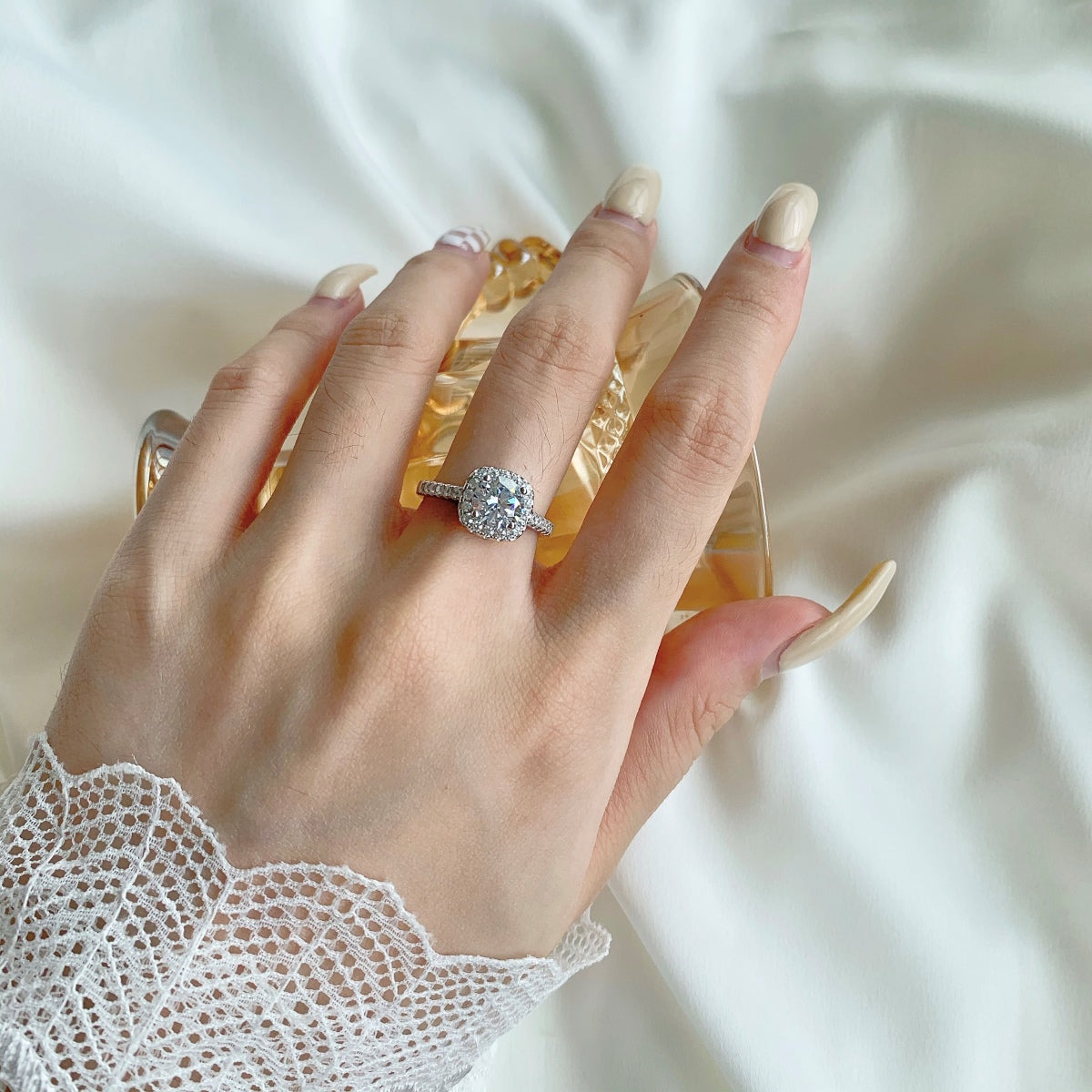 [Polaidi Jewelry]Dazzling Resplendent Round Cut Wedding Ring
