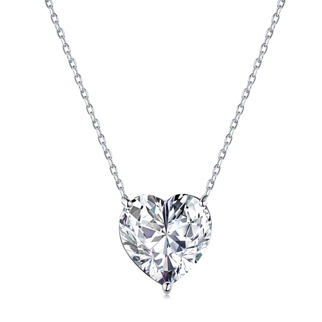 [Polaidi Jewelry]6.0 carat Radiant Heart Shape Necklace