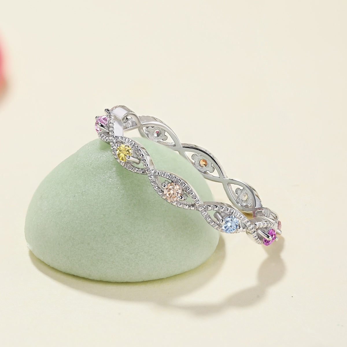 [Polaidi Jewelry]Elegant Energetic Round Cut Daily Ring