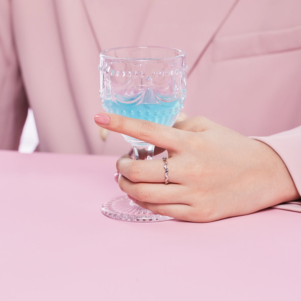 [Polaidi Jewelry]Ornate Vibrant Round Cut Daily Ring