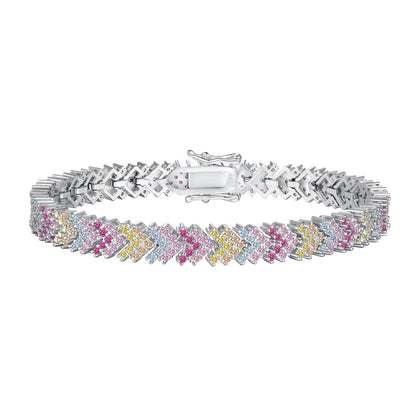 [Polaidi Jewelry]Ornate Sparkling Round Cut Party Bracelet