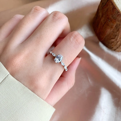 [Polaidi Jewelry]0.75 Carat Luxurious Vibrant Elongated Cushion Cut Daily Ring