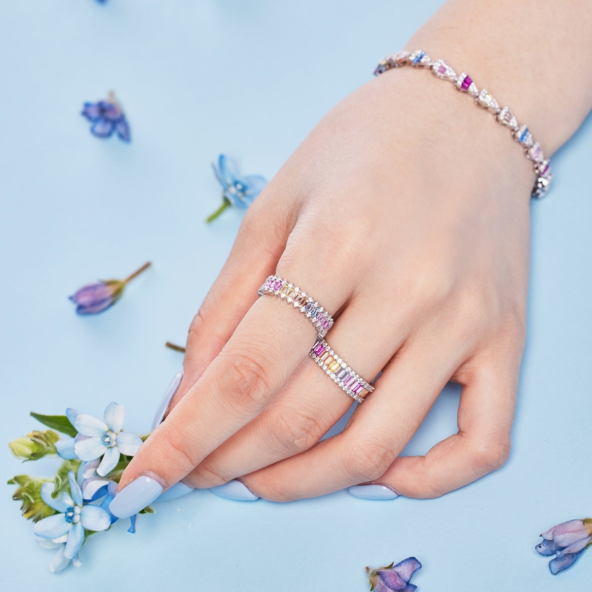 [Polaidi Jewelry]Radiant Water Drop Shape Daily Bracelet
