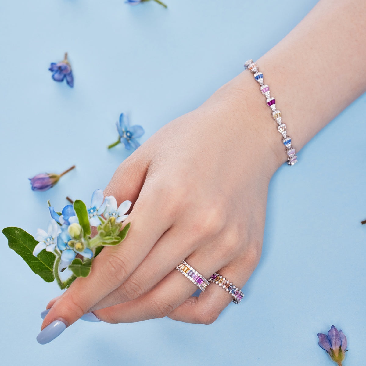 [Polaidi Jewelry]Radiant Water Drop Shape Daily Bracelet