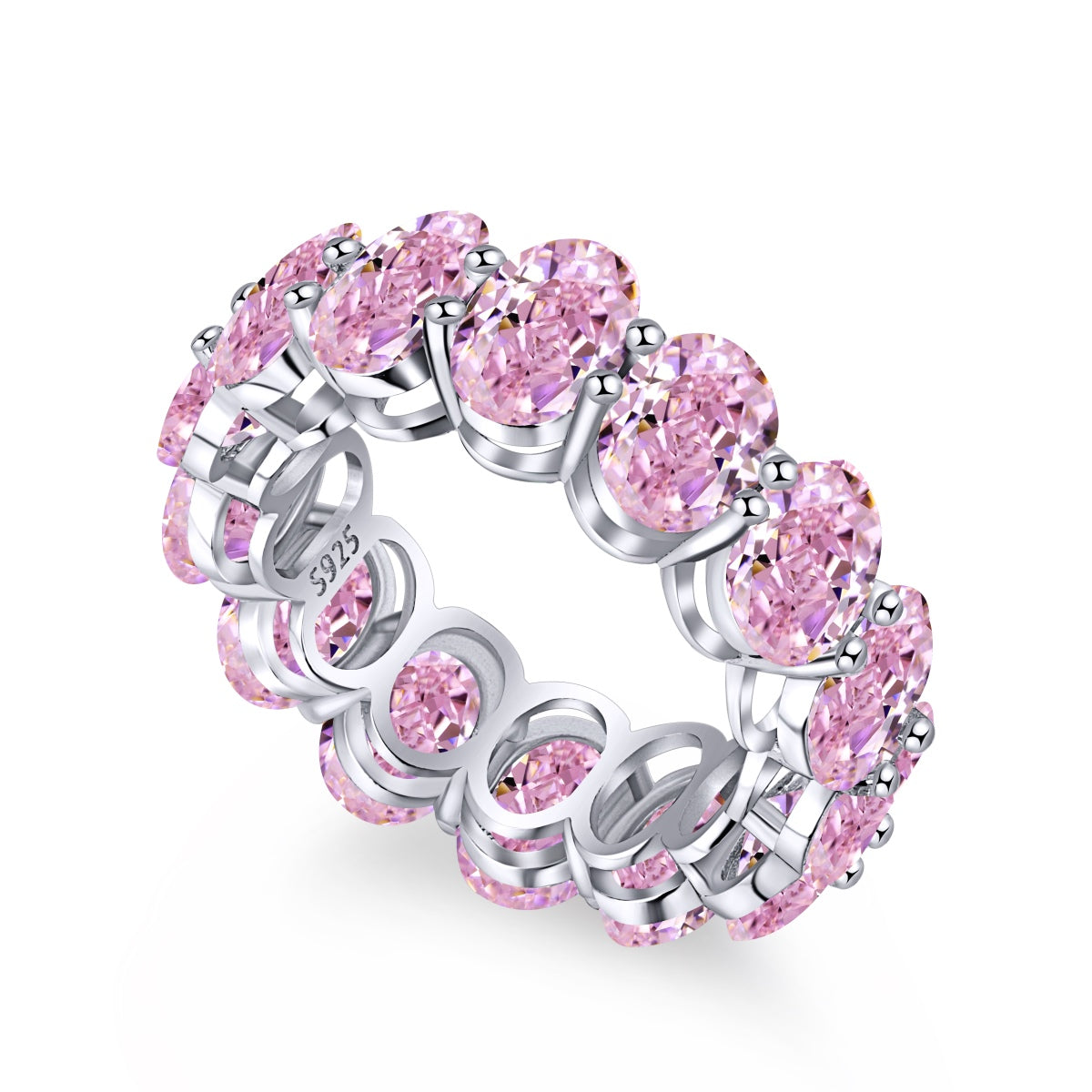 [Polaidi Jewelry]Dainty Elongated Cushion Cut Tennis Ring