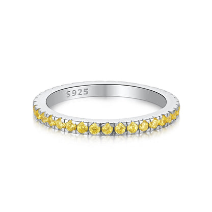 [Polaidi Jewelry]Delicate Sparkling Round Cut Daily Ring