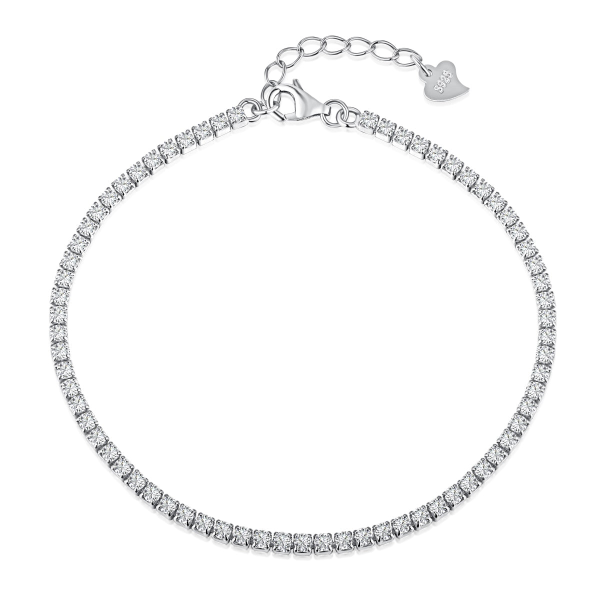 [Polaidi Jewelry]Radiant Shinning Princess Cut Tennis Bracelet