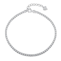 [Polaidi Jewelry ]Radiant Shinning Princess Cut Tennis Bracelet