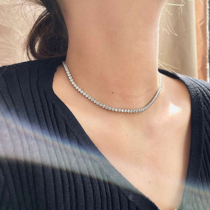 [Polaidi Jewelry]Elegant Tennis Chain Necklace