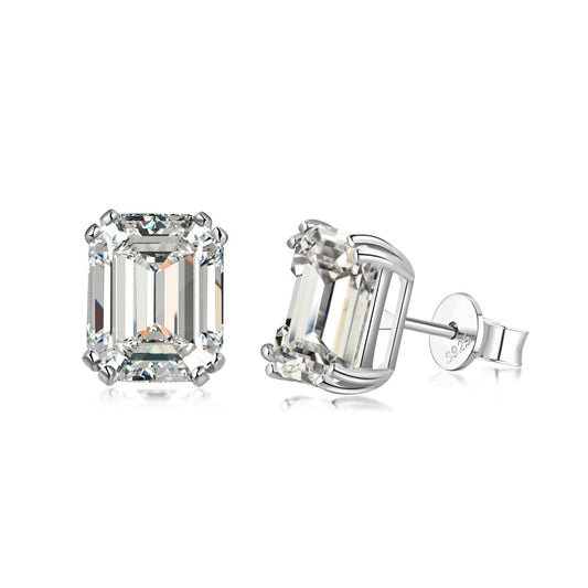 [Polaidi Jewelry]Dazzling Square Shape Earrings