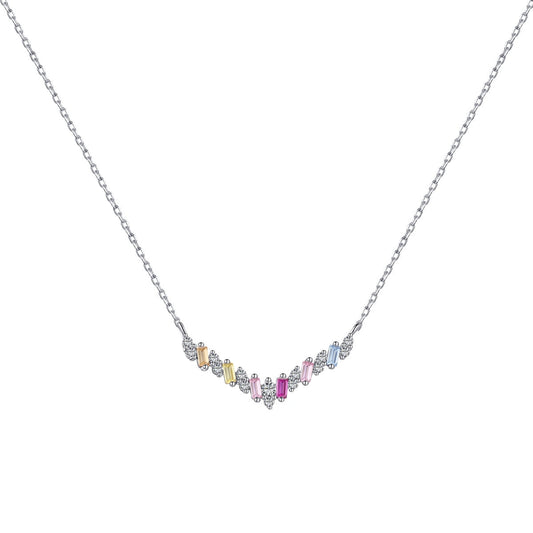 [Polaidi Jewelry ]Dazzling Rainbow Necklace