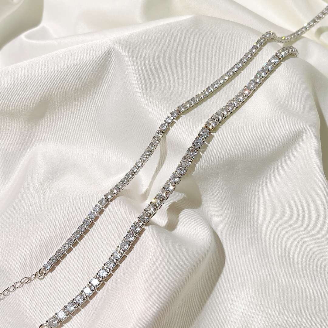 [Polaidi Jewelry]Elegant Tennis Chain Necklace