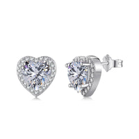 [Polaidi Jewelry ]Sparkling Heart Shape Lover Earrings