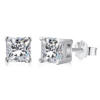 [Polaidi Jewelry ]1.0 Carat Radiant Princess Cut Wedding Earrings