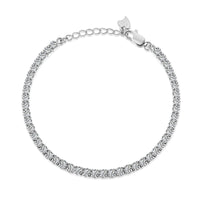 [Polaidi Jewelry ]Sparkling Round Cut Daily Bracelet
