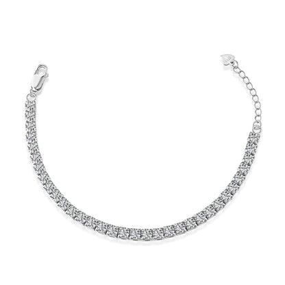 [Polaidi Jewelry]Sparkling Radiant Princess Cut Tennis Bracelet