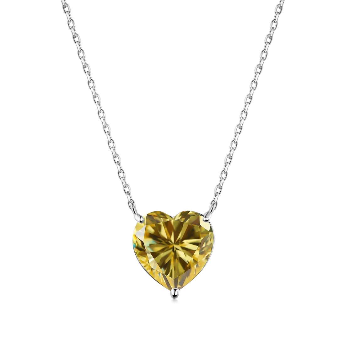 [Polaidi Jewelry]6.0 carat Radiant Heart Shape Necklace