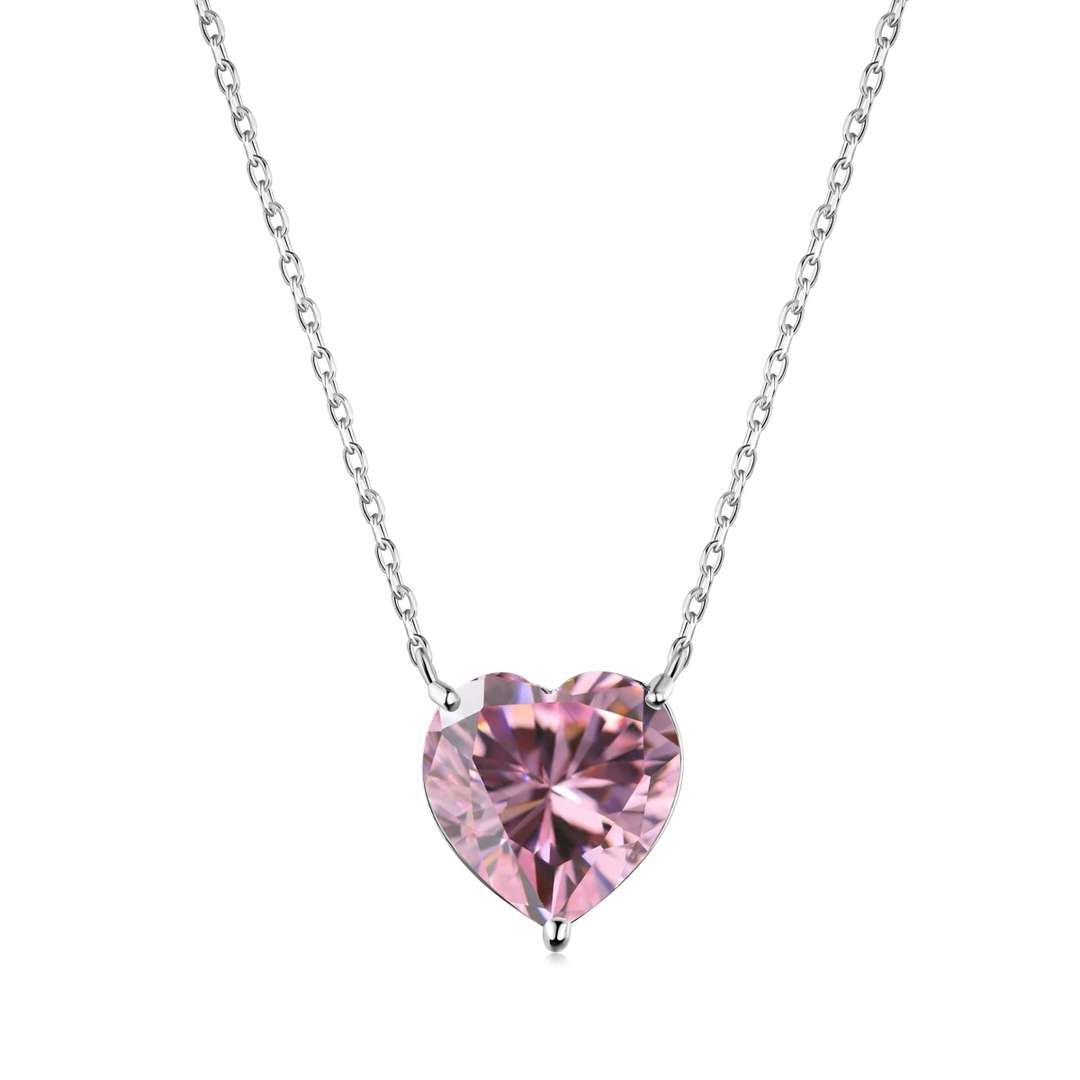[Polaidi Jewelry]6.0 carat Radiant Heart Shape Necklace