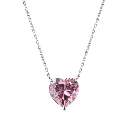 [Polaidi Jewelry]6.0 carat Radiant Heart Shape Necklace
