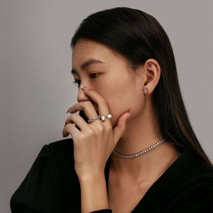 [Polaidi Jewelry]Elegant Tennis Chain Necklace