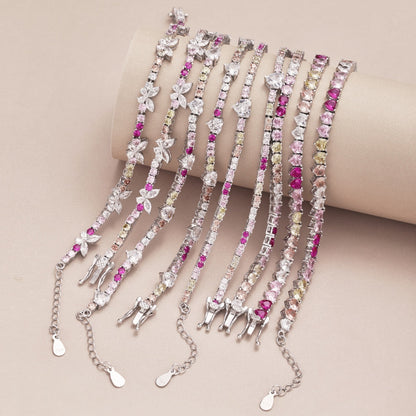 [Polaidi Jewelry]Delicate Colorful Emerald Cut Party Bracelet