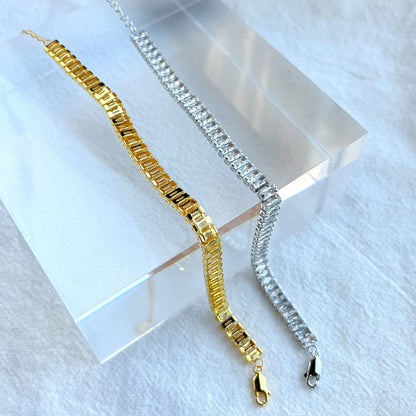 [Polaidi Jewelry]Exquisite Emerald Cut Daily Bracelet
