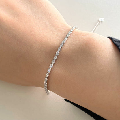[Polaidi Jewelry]Elegant Emerald Cut Daily Bracelet